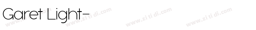 Garet Light字体转换